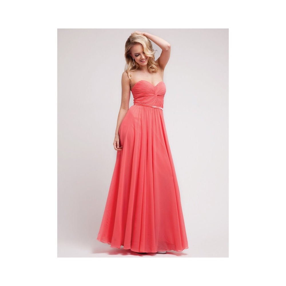 Coral formal dress